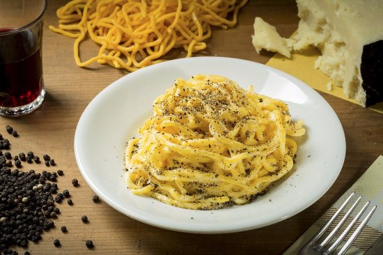 Da Enzo al 29' (IT) signature dishes Carciofo alla Giudia (Jewish-style Artichoke)Spaghetti alla CarbonaraPolpette al Sugo (Meatballs in Tomato Sauce)